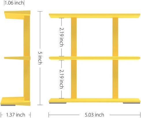 8 PCs Mini Shelf for 5 Surprise - Mini Brands, Fit 120-160 Mini Brands No Installation Needed, Toy Shop Display Stand Compatible with Mini Brands (Shelf Only) in Saudi Arabia