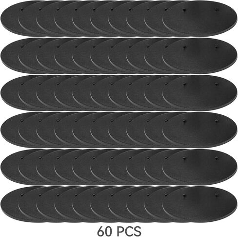 60PCS 6 inch Action Figure Display Stand, Toy Support Holder Display Stand with Peg, Compatible with 1/12 Scale Mavel Legends Series/Gi Jeo Classified Series/D C/Mo tu Figures, Black Square in Saudi Arabia