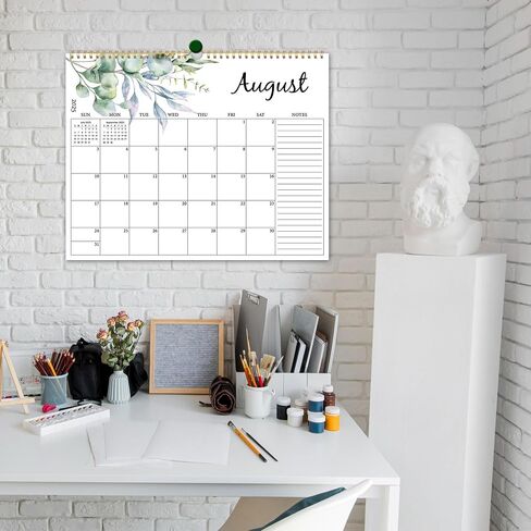 2025 Wall Calendar - Run from January 2025 to December 2025, Aesthetic Hanging Calendar with Thick Paper, Large Daily Blocks, Perfect for Home and Office Monthly Organizing & Planning, 14" x11" in Kuwait