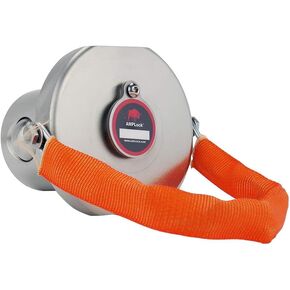 AMPLock U-BA3 | Heavy Duty Trailer Lock for 3" Lunette Ring Hitch | Patented Lock for Equipment Trailer and Heavy Duty Towing Activities