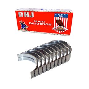 DNJ MB211.10 Main Bearings Set Oversize .010 in. (.25mm) for 86-05 Honda, Acura, Isuzu 1.6L-2.3L L4 SOHC, DOHC Naturally Aspirated Designation D17A1,F23A1,H22A4,D16Y8,D16Y5,F23A7,D16Z6,D16A6,B21A1