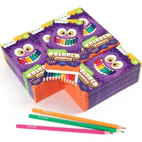 D-FantiX 432 Count Colored Pencils Bulk, 36 Packs Pre-Sharpened Color Pencils Set, Back to School Supplies Aesthetic Kit, Kindergarten Preschool Classroom Must Haves, School Supplies for Teachers