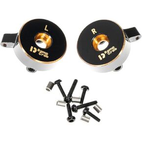 RampCrab Brass Steering Knuckles RC Counterweights for 1/24 RC Crawler Axial SCX24 AX24 Upgrades Parts, Black Coating, 28g