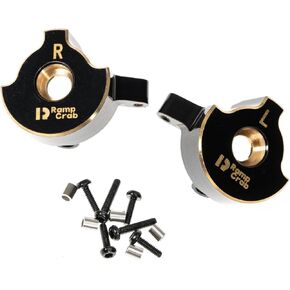 RampCrab Brass Steering Knuckles RC Counterweights for 1/24 RC Crawler Axial SCX24 AX24 Upgrades Parts, Black Coating, 28g in Kuwait
