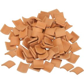 MECCANIXITY Miniature Roof Tiles Clay Model Roof Tiles Mini DIY Tiles Model Building Set for Model Building Dolls Pet Houses Garden Grey Pack of 80 Scale 1:1614x14x2mm/0.55x0.55x0.08
