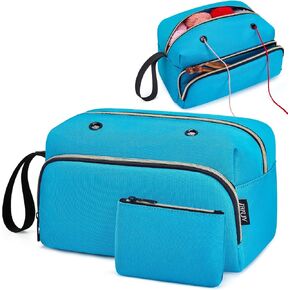 Crochet Yarn Bag Knitting Bag 2Pcs - IBFUN Yarn Storage Organizer Crocheting Bag for Beginners with Shoulder Strap for Crochet Accessories Knitting Needles Crochet Hooks Knitting