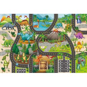 VANTIYAUS Zoo Playmat,Educational Animal Carpet Playmat, Activity mat
