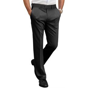 Mens Suit Pants Formal Slim Fit Men Dress Pants Wedding Classic Pants for Men Groomsmen Flat Front Suit Stylish