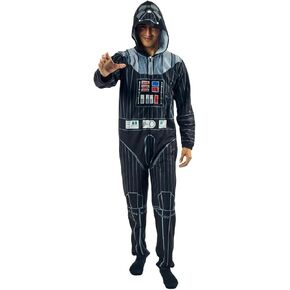 بدلة Bioworld Star Wars Darth Vader للرجال مع غطاء للرأس