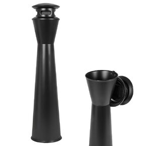 AIWFL 43.3" Standing Butt Receptacle Outdoor Trash Can Removable Garbage Bin Black Waste Container for Home/Apartment/Garage/Hotel/Office