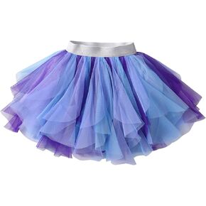 DXTON Girls Skirt Tutu for Toddler Party Multicoloured Tulle Outfits for 3-10 Years