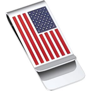 Stainless Steel Money Clip Slim Wallet Credit Business Card Holder for Men, Wallet Charms Gift for Father Dad Husband