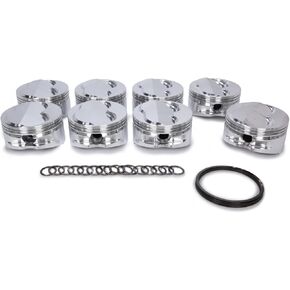 JE Piston, Dome, 4.125 in Bore, 1/16 x 1/16 x 3/16 in Ring Grooves, Plus 3.30 cc