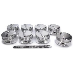 JE Piston, 541 Inverted Dome, Forged Aluminum, 4.500 in Bore, 0.017 x 1/16 x 3/16 in Ring Grooves, Plus 25.30 cc, Wrist Pin Included