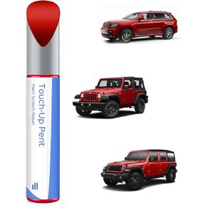 PW7/GW7 Bright White Touch Up Paint Compatible with Jeep Exact Match Chips and Nicks Touch Up
