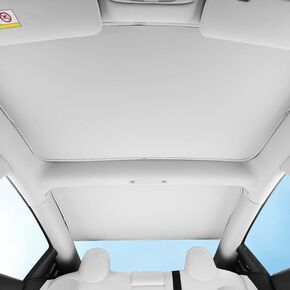 LUCKEASY 2pcs Car Glass Roof Sunshades for Tesla Model3 2021-2022 Sunroof Rear Window Sunshade Net Updated Ice Crystal Sunscreen(M3-GA135LBLACK)