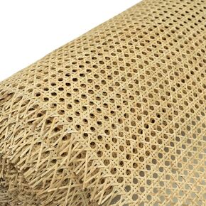 LUSYDECO 36" Width Rattan Cane Webbing Roll 3 Feet Length Hexagon Weave Pre-Woven Cane Mesh Net Open Weave Wicker Cane Webbing Rattan Sheet for Furniture, Chair, Cabinet, Ceiling (3 FEET)