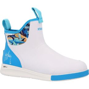 Men's 6 in Ankle Deck Boot Sport Guy Harvey, White, Size 11(M) in Kuwait