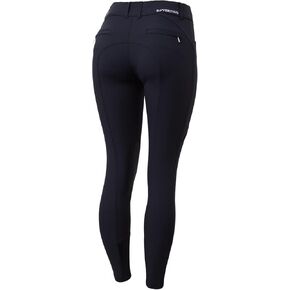 HORZE B Vertigo Davina Women's Mid-Rise Breathable Knee Patch Breeches with Phone Pockets