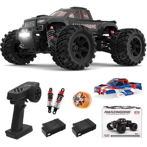 1:20 Scale Brushless Fast RC Cars for Adults, Max 45KPH High Speed Electric Monster Racing Car,Hobby RC Trucks 4X4 Offroad Waterproof,All Terrain RTR Remote Control Car 2 Lipo Bettery 20208