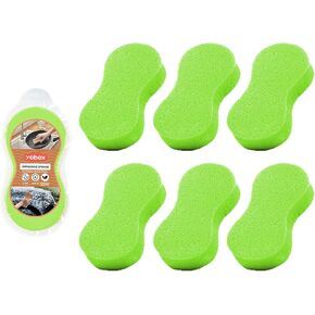 Jumbo Car Wash Sponges for Car Cleaning, Washing & Windows - 6 Pack of Car Sponges - Anti Scratch Technology - Perfect for Wheels, Windscreen & Bodywork