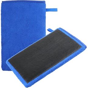 Giantree 1 Pcs Clay Mitt, Clay Mitt Auto Detailing, Microfiber Clay Bar for Car Detailing, Medium Grade Clay Bar Glove Clay Towel Auto Detailing for Cleaning Auto Clay Mitt (Blue)