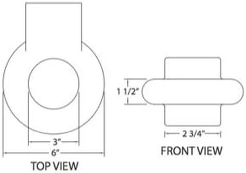 AMPLock U-BA3 | Heavy Duty Trailer Lock for 3" Lunette Ring Hitch | Patented Lock for Equipment Trailer and Heavy Duty Towing Activities in Kuwait