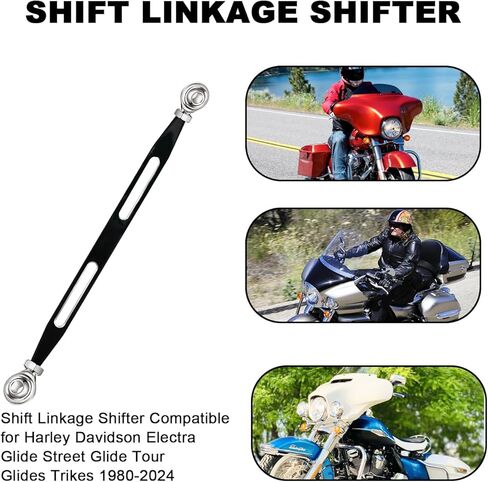 Shift Linkage Adjustable 13" -14" Gear Shift Lever for Harley Davidson Electra Glide Road Glide Road King Street Glide Tour Glides Trikes 1980-2024 in Kuwait