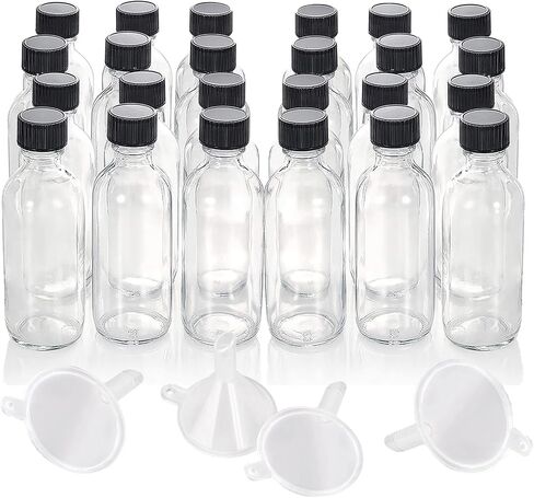 6 Pack Shot Bottles with Caps, 2 oz Glass Jars with Lids, Ginger Shots Bottles, Mini Glass Bottles or Decorative Bottles for Ginger, Vanilla Extract, Cinnamon, Honey, Cayenne, Wellness Shot, Hot Sauce in Kuwait