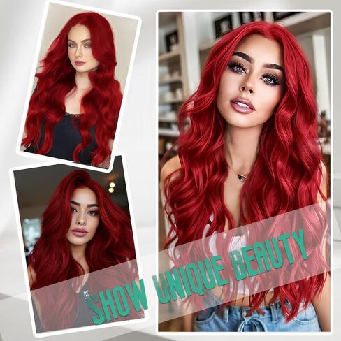 Black Wig Long Wavy Wigs for Women 4x1 Lace Hairline Wigs Upgraded Protein Fiber 26 Inch Curly Wave Natural Looking Hair Replacement Wigs Cosplay Costume Halloween Wig in Saudi Arabia