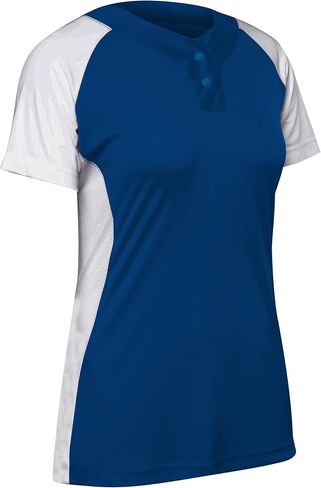 CHAMPRO Women's Standard Infinite 2-Button Short Sleeve Softball Jersey in Saudi Arabia