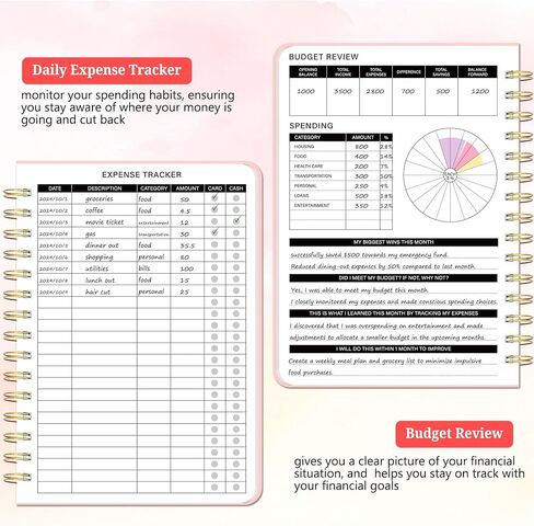 Undated Monthly Budget Planner - 12 Month Budget Book With Expense & Bill Tracker, Money Budgeting Notebook To Effectively Manage Your Finances - Green in Saudi Arabia