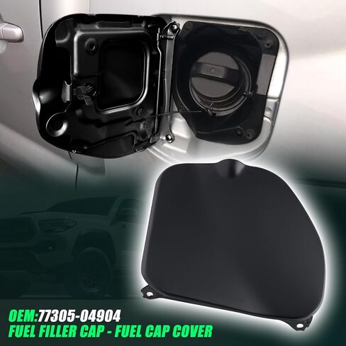 غطاء خزان الوقود 77305-04904 متوافق مع 2005 2006 2007 2008 2009 2010 2011 2012 2013 2014 2015 Toyota Tacoma Double Cab Short 5 Foot Bed غطاء باب غاز الوقود غطاء حشو الوقود in Saudi Arabia