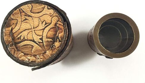Nautical Handheld Pirate Brass Telescope with Box/Case, Sailor Home Decor Pirate Captain Boat Gift, Pirate Spyglass, Brass Collapsible Hand Telescope, Pirate Collectible & Decor (6", Kelvin & Hughes) in Saudi Arabia