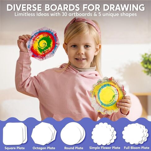 Klever Kits Paint Spin Art للأطفال، طقم الآلة، الفنون والحرف اليدوية للبنين والبنات، مجموعة هدايا فنية للأطفال من عمر 6 إلى 9 سنوات، مجموعات ألعاب الرسم الدوار للأولاد والبنات in Kuwait