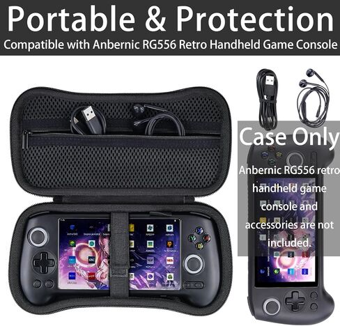 khanka Hard Travel Case Replacement for Anbernic RG556 Retro Handheld Game Console,Case Only. in Kuwait