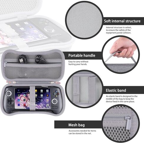 khanka Hard Travel Case Replacement for Anbernic RG556 Retro Handheld Game Console,Case Only. in Kuwait