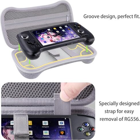 khanka Hard Travel Case Replacement for Anbernic RG556 Retro Handheld Game Console,Case Only. in Kuwait