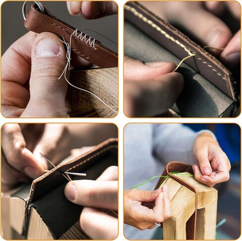 3 Pcs Leather Awl Wooden Handle Scratch Awl Tailors Awl Leather Hole Punch Awl Craft Hole Punch Sewing Piercing Awl Needle Tools Craft Repair Set for DIY Handmade Stitch in Saudi Arabia