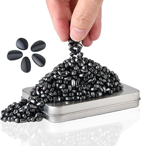 Magnetic Ferrite Putty Rocks,Multicolor More Than 300 Weak Magnetic Smooth Ferrite Pebbles, Magnet Rock Desk Toys and Time-Killer for Adults in Kuwait
