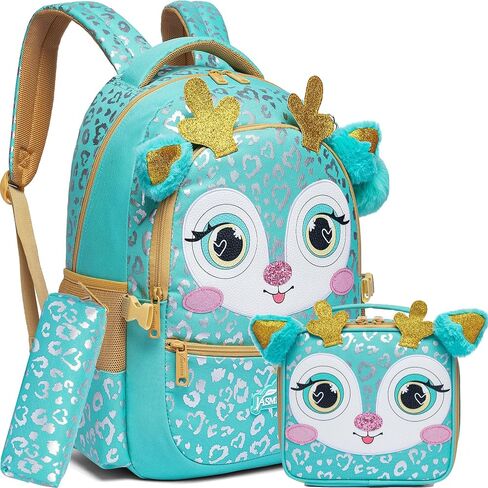 Meetbelify Backpacks for Girls School Bag Cute Girls Backpacks Ages 8-10 Kids Bookbag Set Travel Backpack for Preschool Kindergarten Elementary Students Backpack to School Supplies in Saudi Arabia