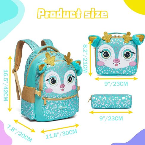 Meetbelify Backpacks for Girls School Bag Cute Girls Backpacks Ages 8-10 Kids Bookbag Set Travel Backpack for Preschool Kindergarten Elementary Students Backpack to School Supplies in Saudi Arabia
