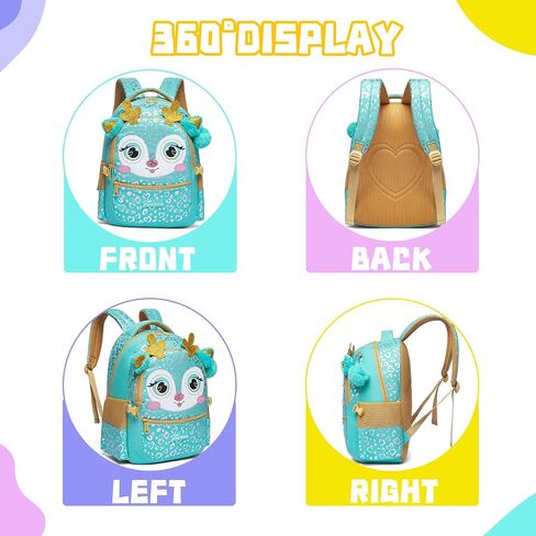 Meetbelify Backpacks for Girls School Bag Cute Girls Backpacks Ages 8-10 Kids Bookbag Set Travel Backpack for Preschool Kindergarten Elementary Students Backpack to School Supplies in Saudi Arabia