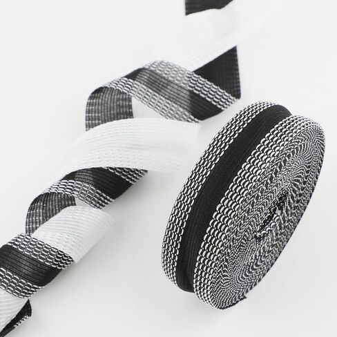 Iron-on Instant Hem Tape 2 Rolls 5.5 Yard, Permanent No Sew Hemming Tape, Trousers Edge Modified Strips, Washable Hem Adhesive Tape, Fabric Fuse Tape for Sewing Pants, Curtain Hem, Tablecloth (Black) in Kuwait