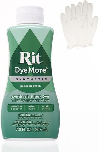 Rit DyeMore 7 Oz. Synthetic Liquid Fiber Dye Single Pack with Plastic Gloves for Clothing, Décor, and Crafts – Royal Purple in Saudi Arabia