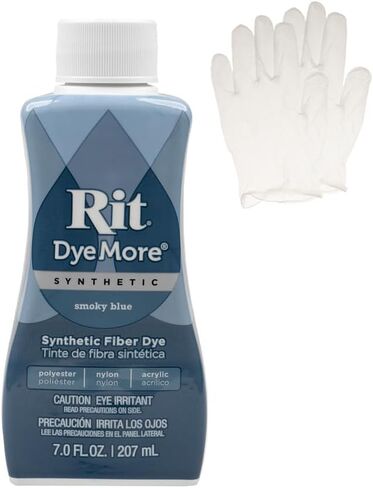 Rit DyeMore 7 Oz. Synthetic Liquid Fiber Dye Single Pack with Plastic Gloves for Clothing, Décor, and Crafts – Royal Purple in Saudi Arabia