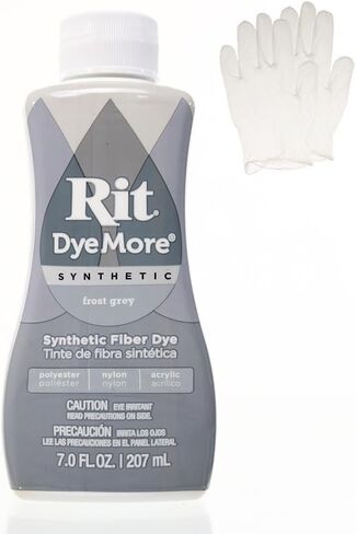 Rit DyeMore 7 Oz. Synthetic Liquid Fiber Dye Single Pack with Plastic Gloves for Clothing, Décor, and Crafts – Royal Purple in Saudi Arabia