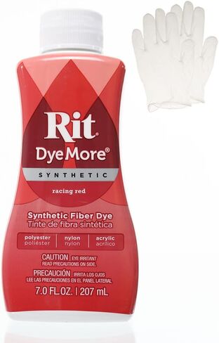 Rit DyeMore 7 Oz. Synthetic Liquid Fiber Dye Single Pack with Plastic Gloves for Clothing, Décor, and Crafts – Royal Purple in Saudi Arabia