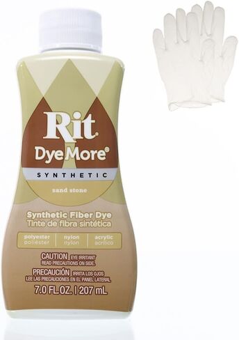 Rit DyeMore 7 Oz. Synthetic Liquid Fiber Dye Single Pack with Plastic Gloves for Clothing, Décor, and Crafts – Royal Purple in Saudi Arabia
