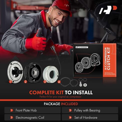 A-Premium Air Conditioner AC Compressor Clutch Kit Compatible with Nissan Versa 2011 1.8L, Versa 2012 1.6L, Versa 2013-2019, Versa Note 2014-2019, Juke 2012-2014 1.6L in Saudi Arabia